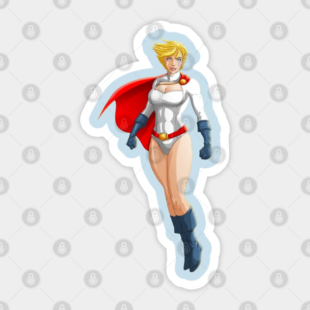 Power Girl Sticker by Ihlecreations